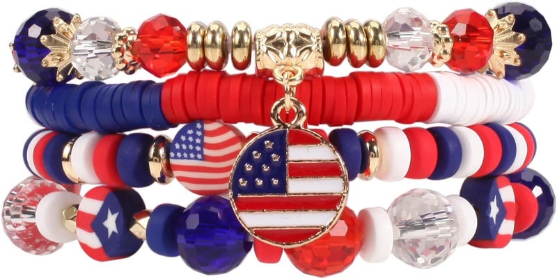 Lonext Halloween Bracelets Stackable Heishi Beaded Stretch Bracelets - Image 1